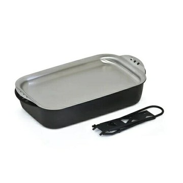 ├登山樂┤日本 Belmont 黑皮方形煎鍋(淺) # BM-408