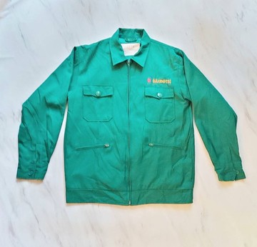 2004年冬季版本 中華郵政台北中山區 藍綠色 郵差4口袋拉鍊外套