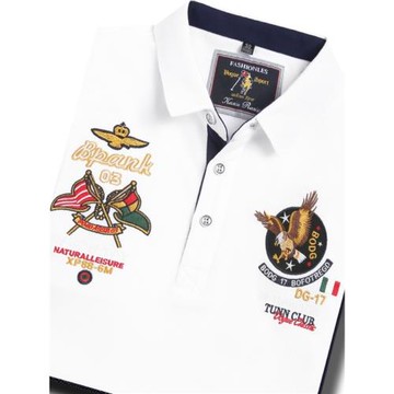 品牌男裝翻領長袖T恤高檔刺繡POLO衫純棉上衣服T體恤秋季歐洲站潮