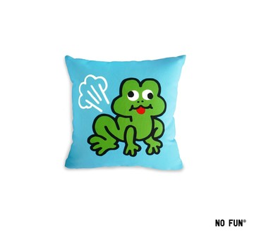 No Fun Frog Pillow放屁青蛙抱枕