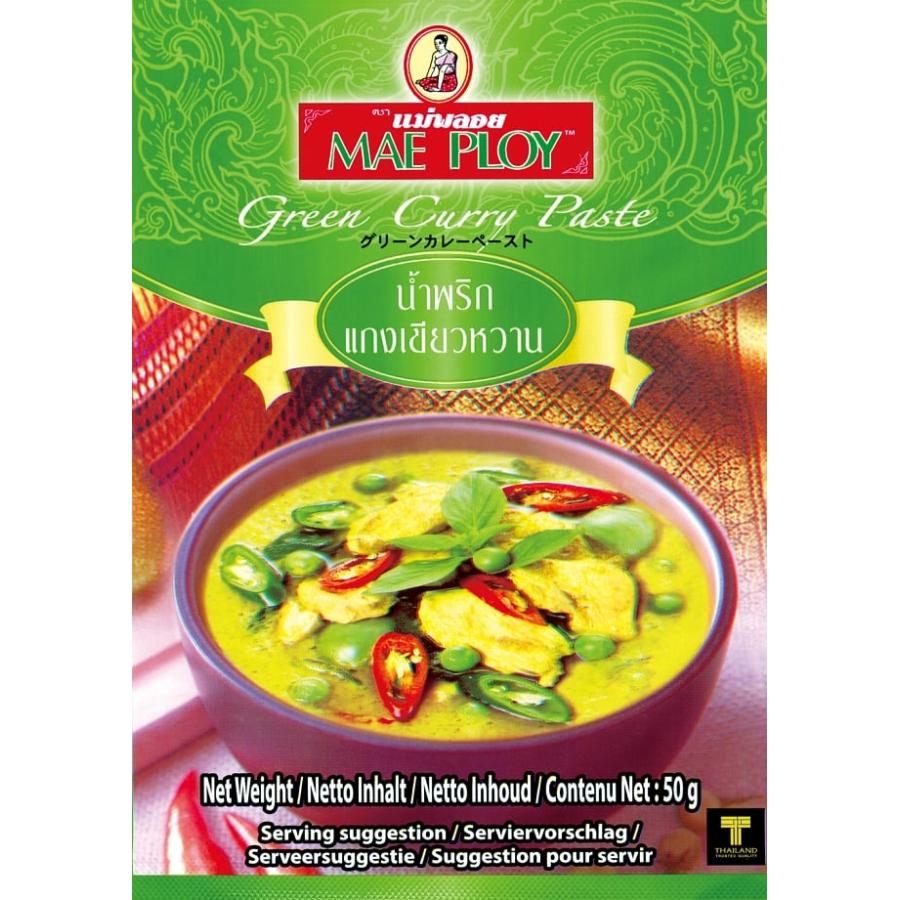 グリーンカレーペースト MAE PLOY タイ料理 50ｇ 〔MAE PLOY〕 タイカレー 料理の素 ココナッツ エスニック料理