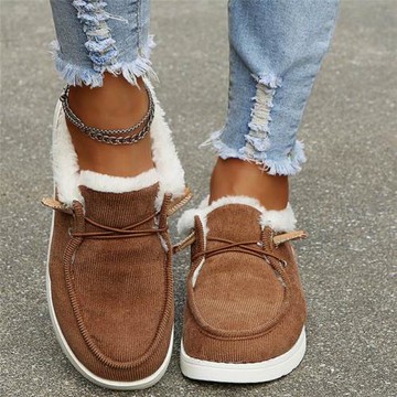 女棉鞋子 жен туфли warm winter loafers shoes women