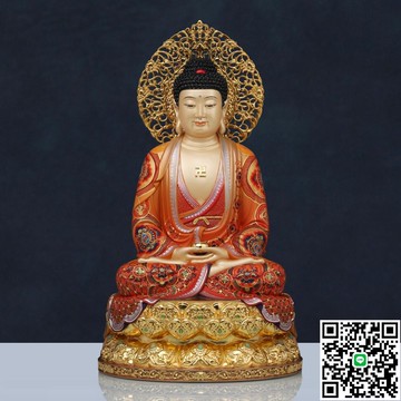 純銅釋迦牟尼佛像觀音菩薩家用供奉地藏王菩薩銅像娑婆三圣銅擺件