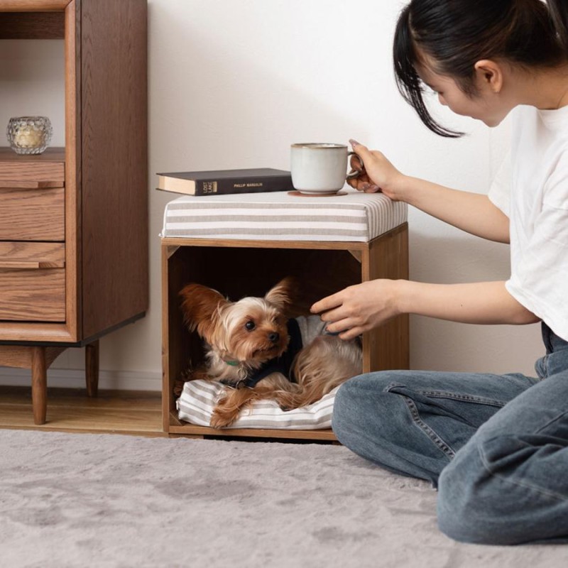 ペットハウス スツール ペットスツール 木製 イス 犬 ネコ 猫 スツール