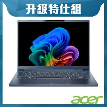 Acer 宏碁 Swift Go 14吋輕薄效能AI特仕筆電 藍(Ultra 5 226V/16G/1TB SSD/觸控/Win11)