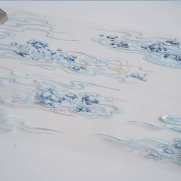 入水流 PET 膠帶 特殊工藝貝殼光