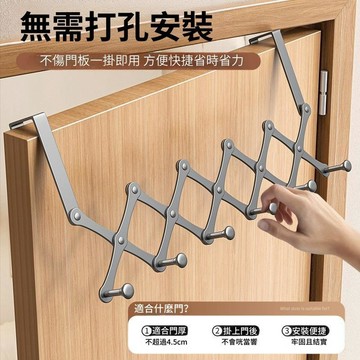 高雄出貨🔥門後掛鉤 門後掛勾 掛勾 不鏽鋼門後掛鉤 免打孔掛鈎 衣帽鉤 掛衣勾 衣服掛鉤 門後收納 金屬掛勾