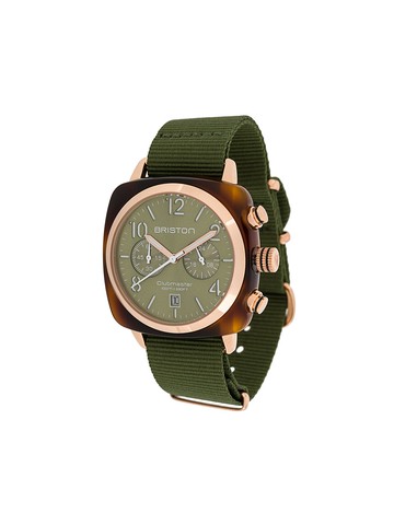 Briston Watches - Clubmaster Classic Chrono 40mm - unisex - Acetate/stainless steel - One Size - Green