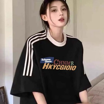 【Veee】姐妹裝 修身 設計感韓系衣服100%純棉t恤寬鬆短袖上衣 短袖t恤 女裝 顯瘦上衣 衣服 寬鬆上衣 韓版寬鬆