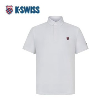 K-SWISS 專業網球POLO衫 SHIRTKC7632MNTP90 男上衣 男 雪峰白色 1010875-101