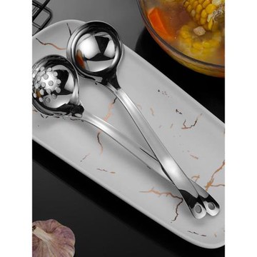 316不銹鋼湯勺漏勺家用加厚食品級長柄火鍋勺大號喝湯盛湯勺子