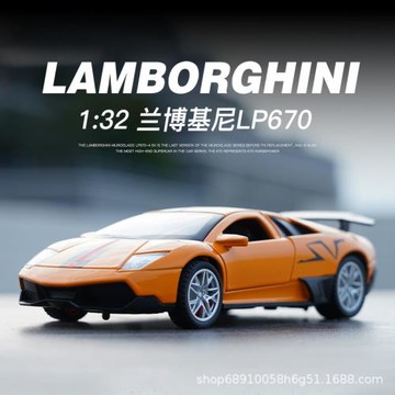1:32蘭博LP670合金車模音效開門玩具擺件禮物模型車賽車超跑跑車
