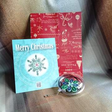 聖誕卡&包裝紙袋建議項鍊與小吊飾加購用