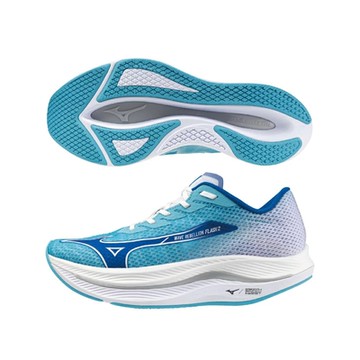 MIZUNO 美津濃 慢跑鞋 男鞋 運動鞋 緩震 REBBELLION FLASH 藍 J1GC243551