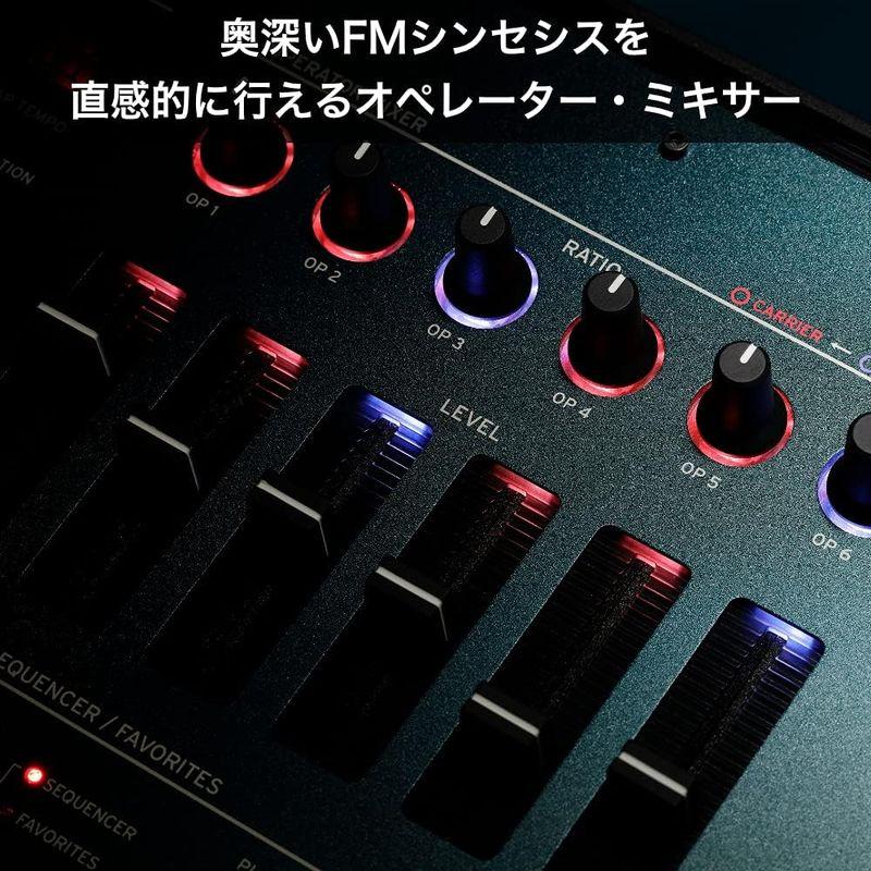 KORG コルグ FM シンセサイザー opsix オプシックス アルペジエーター 16ステップ・ポリフォニック・シーケンサー内蔵 グリーン