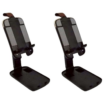 折疊式桌面手機架 ABS材質 尺寸12.5x8.3cm  顏色隨機  1盒  Z1