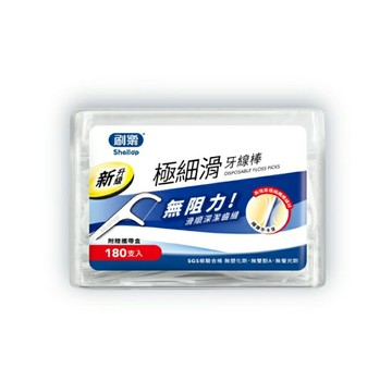 刷樂極細滑牙線棒180支入