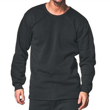 MI MI LEO T台製保暖刷毛居家上衣 保暖衣 發熱衣  3L  黑色