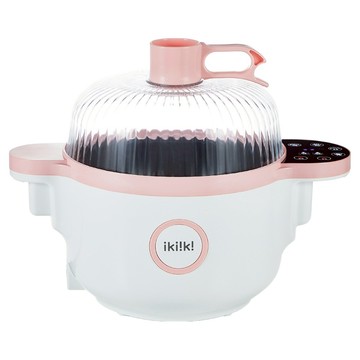 ikiiki 伊崎家電 微電腦多功能自動炒菜機 櫻花粉 IK-MC3701  1個  24cm