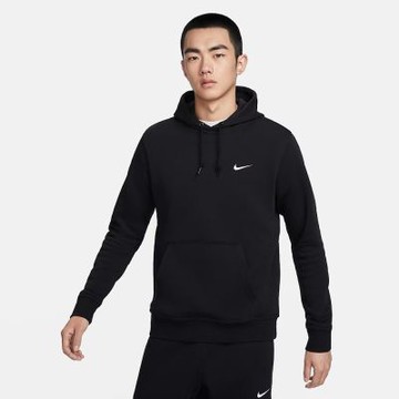NIKE 長袖上衣 男 帽T 加絨 AS NIKE CLUB HOODY-SWOOSH 黑 623453-010