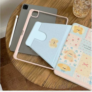 保護套拼接小熊2025ipad10/9保護套蘋果ipadair76/5/3新平板殼360