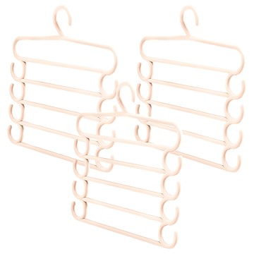 小麥購物 加厚褲架 C563 109g  米白色  3個