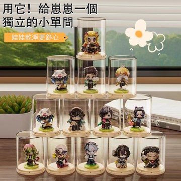 【台灣現貨】公仔展示盒 公仔收納盒 MOLLY 泡泡瑪特展示盒 扭蛋盒玩收納 盲盒收納 娃娃展示盒 公仔展示 手辦展示盒