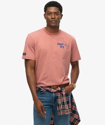 Superdry Men's Trade Tools Oversized T-shirt Brown Size: XL