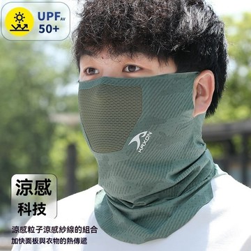 【臺灣出貨】男士掛耳防曬面罩夏季護頸全臉防紫外線冰絲騎行釣魚戶外套頭口罩