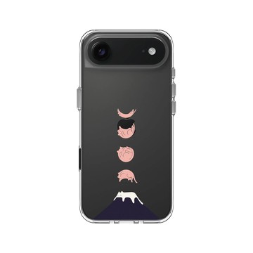 iPhone Air Clear Case（相機按鈕） 透明 - ilovedoodle (Lim Heng Swee) - Cat Landscape - 月光倒影