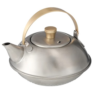 SHIMOYAMA 日本製304不鏽鋼急須茶壺 附濾茶網  銀色  1組  600ml