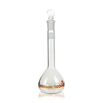 《BOROSIL》量瓶 A級 Flask, Volumetric, Class A, Glass Stopper