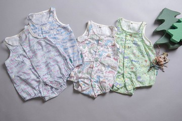 無袖包屁- 紗布衣 透氣 連身衣 嬰 幼兒 彌月