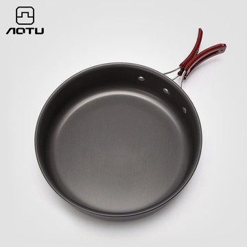 戶外露營野炊用品煎鍋野營野餐野炊平底鍋  野外便攜式小炒鍋單鍋