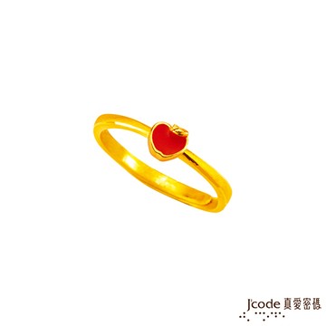 J’code真愛密碼 大甲媽果然招財平安蘋果黃金戒指