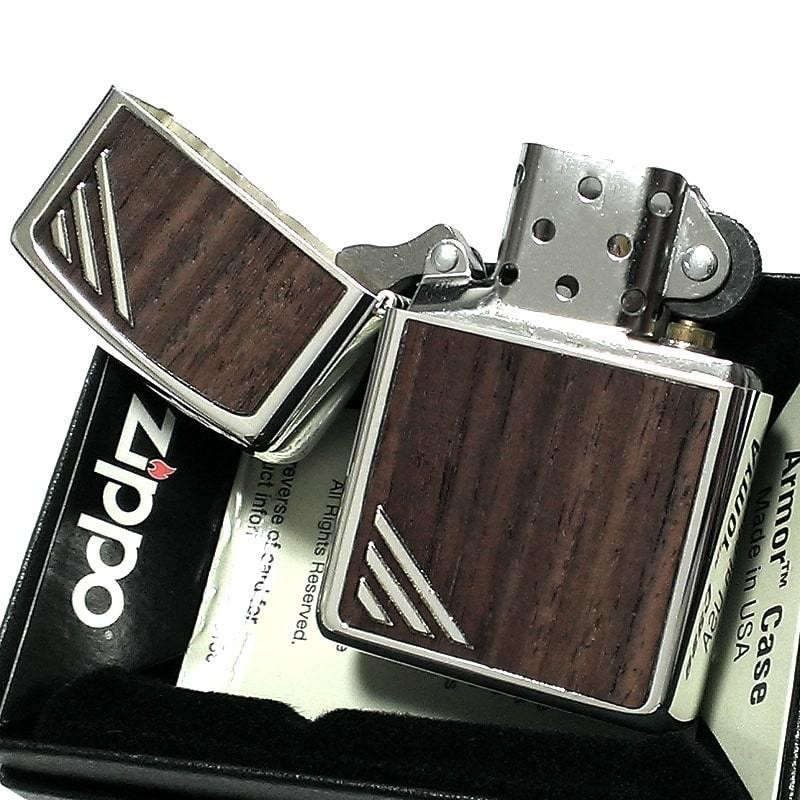 ジッポ アーマー ZIPPO ライター ローズ ウッド コーナーライン 