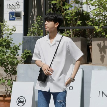 正韓棉麻古巴領短袖襯衫 12色 YUPPIE 預購商品