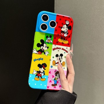 多彩米老鼠適用蘋果17promax可愛iPhone16pro鏡頭全包15新款14個