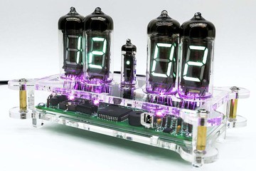 ELENA 台鐘 IV-11 或 IV-12 VFD 電子管 + 透明外殼 + 遙控器 + RGB Nixie 時代！