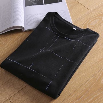 超值96棉！圓領黑色薄款衛衣男潮流套頭上衣一線大牌剪標尾單男裝