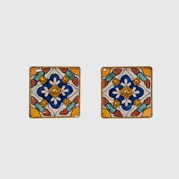 耳環 | Talavera Couleur Tiles 托雷斯花磚