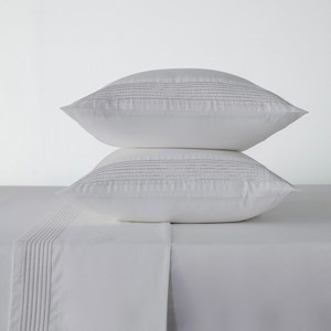 伊登素色500織埃及棉床包加大 銀灰