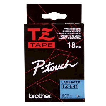 兄弟牌brother謢貝標籤帶/藍底黑字/18mmx8M/TZE-541
