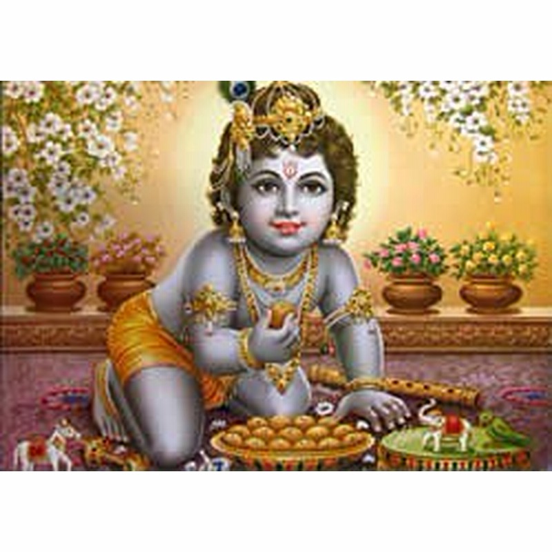 ベイビークリシュナ インド 神様 ポスター 本 印刷物 ステッカー ポストカード 通販 Lineポイント最大1 0 Get Lineショッピング