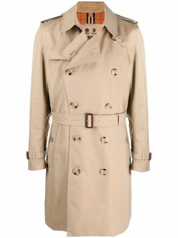 Burberry - The Kensington Heritage trench coat - men - Viscose/Cotton/Calf Leather/Cotton - 50 - Neutrals