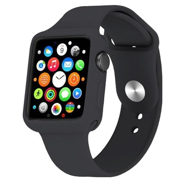 Timo 防摔邊框矽膠保護殼套  Apple Watch 4/5代 40mm  1個  黑色
