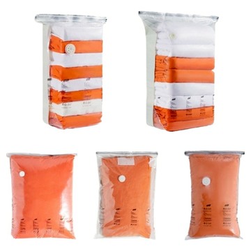 TAILI 太力 磨砂透視真空壓縮收納袋 L481  1組  大立體(80 x 100 x 38cm) + 中立體(50 x 30 x 70cm) + 大(100 x 80cm) + 中(80 x 56cm) + 小(70 x 45cm)  5個