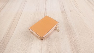 L型拉鏈短夾 拉鏈短夾 真皮全手縫