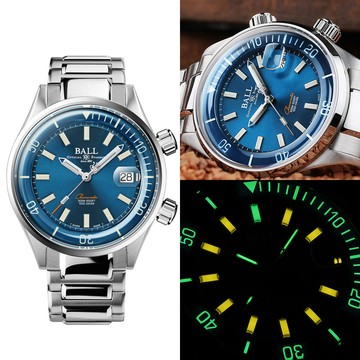 BALL 波爾錶 官方授權 Engineer Master II 限量天文台認證機械潛水腕錶(DM2280A-S1C-BE)藍/42mm