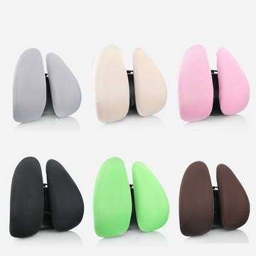 汽車腰靠背墊護腰枕辦公室家用電腦座椅子四季透氣軟車用靠墊腰墊